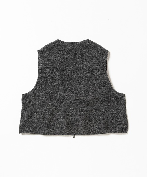 meanswhileミーンズワイル ジップベスト Knit Luggage Vest（ベスト）｜meanswhile（ミーンズワイル）の