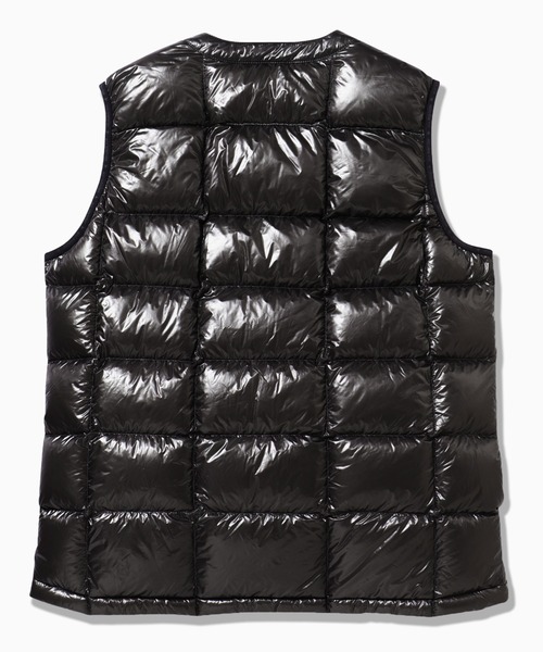 and wander(アンドワンダー)の「and wander/アンドワンダー diamond stitch down vest ダウンベスト キルティングベスト(ダウンベスト・レディース・ブラック・L)」の3枚目の写真