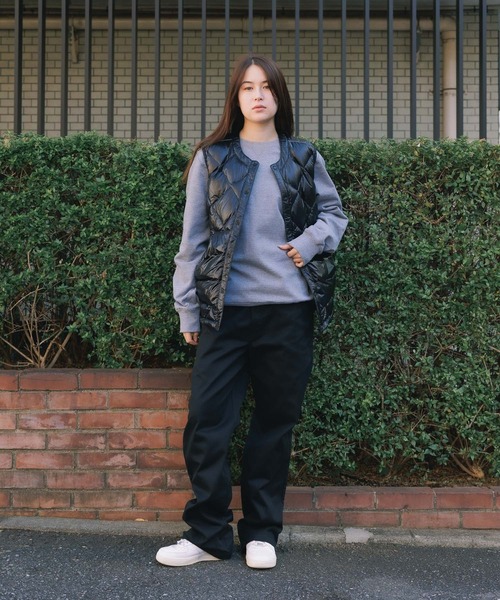 and wander(アンドワンダー)の「and wander/アンドワンダー diamond stitch down vest ダウンベスト キルティングベスト(ダウンベスト・レディース・ブラック・L)」の10枚目の写真