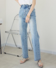 meeny miny | 【meeny miny】【インフルエンサーmidopeiコラボ】”美痩せ”ハイウエストデニム(デニムパンツ)