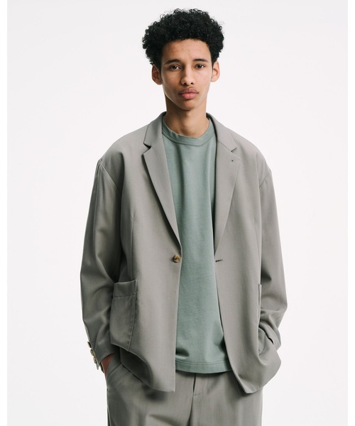 SOPHNET.(ソフネット)の「WASHER WOOL RELAX-FIT BLAZER(テーラードジャケット・メンズ・ブラック/カーキ・2/3/4/1)」の7枚目の写真
