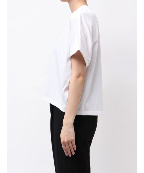 ELENDEEK（エレンディーク）の「ロールアップTカットソー【速乾/汗シミ防止】（Tシャツ/カットソー・レディース・ボルドー/オフホワイト/チャコールグレー・FREE）」の17枚目の写真