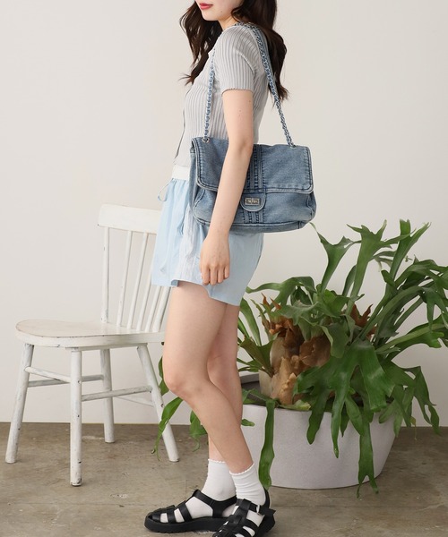 ROOPTOKYO（ループトウキョウ）の「Lace Nylon Shorts / レース ナイロンショートパンツ（その他パンツ・レディース・ブラック/ライトブルー/ホワイト/ネイビー・FREE）」の16枚目の写真