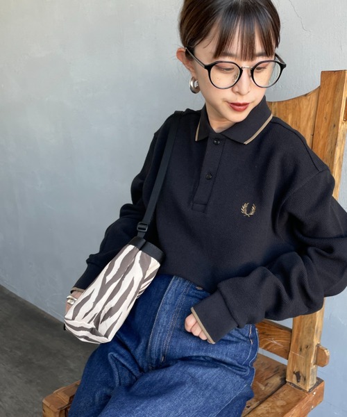 セール】[FRED PERRY/フレッドペリー] 別注 ワンポイントロゴ刺繍