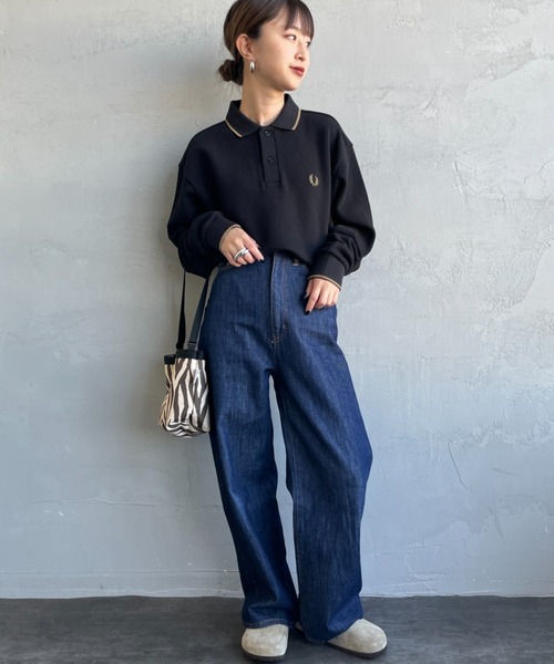 FRED PERRY/フレッドペリー] 別注 ワンポイントロゴ刺繍 ロング