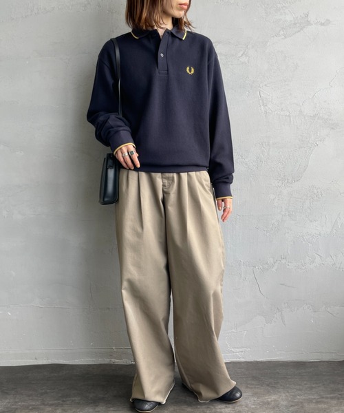 FRED PERRY/フレッドペリー] 別注 ワンポイントロゴ刺繍 ロング