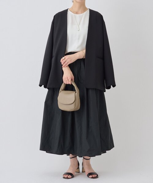 LIVETART(リヴェタート)の「シアーリバーシブルスカート(スカート・レディース・ブラック・FREE)」の6枚目の写真