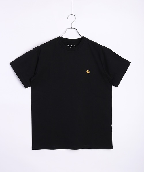Carhartt WIP（カーハートダブリューアイピー）の「Carhartt WIP / カーハート ダブリューアイピー ワンポイントロゴ刺繍 半袖Tシャツ（Tシャツ/カットソー・メンズ・ブラック/ホワイト/チャコールグレー/グリーン・S/M/L/XL/XXL）」の7枚目の写真