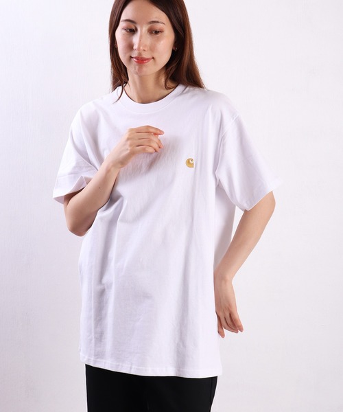 Carhartt WIP(カーハートダブリューアイピー)の「Carhartt WIP / カーハート ダブリューアイピー ワンポイントロゴ刺繍 半袖Tシャツ(Tシャツ/カットソー・メンズ・ブラック/ホワイト/チャコールグレー/グリーン・S/M/L/XL/XXL)」の22枚目の写真