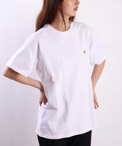 Carhartt WIP(カーハートダブリューアイピー)の「Carhartt WIP / カーハート ダブリューアイピー ワンポイントロゴ刺繍 半袖Tシャツ(Tシャツ/カットソー・メンズ・ブラック/ホワイト/チャコールグレー/グリーン・S/M/L/XL/XXL)」の20枚目の写真