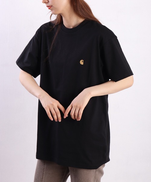 Carhartt WIP(カーハートダブリューアイピー)の「Carhartt WIP / カーハート ダブリューアイピー ワンポイントロゴ刺繍 半袖Tシャツ(Tシャツ/カットソー・メンズ・ブラック/ホワイト/チャコールグレー/グリーン・S/M/L/XL/XXL)」の17枚目の写真
