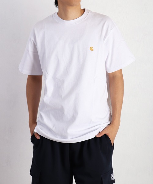 Carhartt WIP(カーハートダブリューアイピー)の「Carhartt WIP / カーハート ダブリューアイピー ワンポイントロゴ刺繍 半袖Tシャツ(Tシャツ/カットソー・メンズ・ブラック/ホワイト/チャコールグレー/グリーン・S/M/L/XL/XXL)」の19枚目の写真