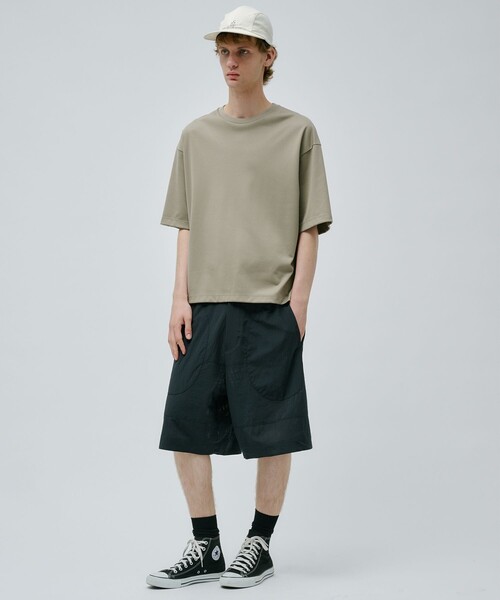 PUBLIC TOKYO(パブリックトウキョウ)の「Dot Airリラックスワイドショーツ(その他パンツ・メンズ・ブラック/グレイッシュベージュ・1/2)」の13枚目の写真