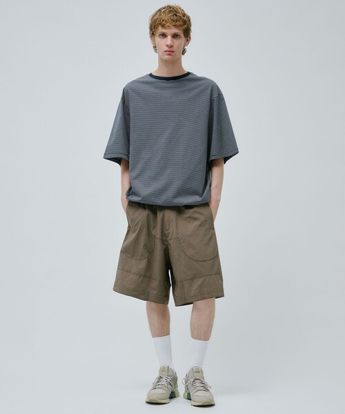 PUBLIC TOKYO(パブリックトウキョウ)の「Dot Airリラックスワイドショーツ(その他パンツ・メンズ・ブラック/グレイッシュベージュ・1/2)」の9枚目の写真