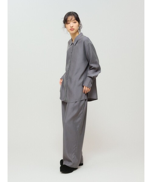 MIDIUMISOLID(ミディウミソリッド)の「MIDIUMISOLID for Ladies リラックスキュプラパンツ(その他パンツ・レディース・ブラック/チャコールグレー/ブラウン・FREE)」の8枚目の写真