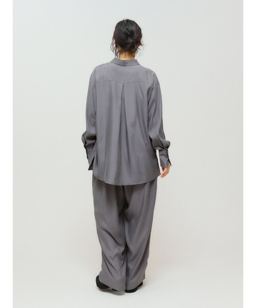 MIDIUMISOLID(ミディウミソリッド)の「MIDIUMISOLID for Ladies リラックスキュプラパンツ(その他パンツ・レディース・ブラック/チャコールグレー/ブラウン・FREE)」の10枚目の写真