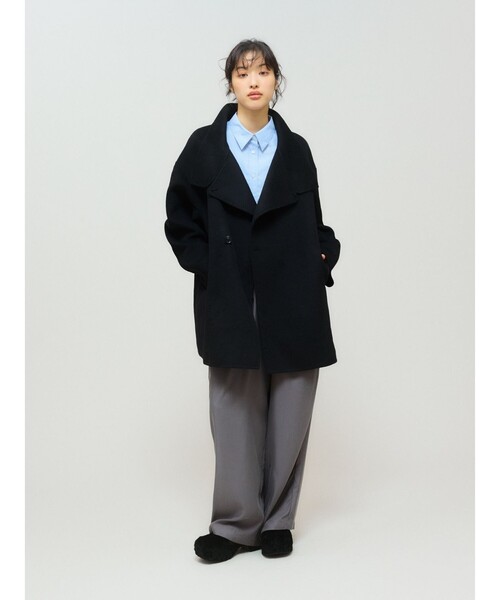 MIDIUMISOLID(ミディウミソリッド)の「MIDIUMISOLID for Ladies リラックスキュプラパンツ(その他パンツ・レディース・ブラック/チャコールグレー/ブラウン・FREE)」の17枚目の写真
