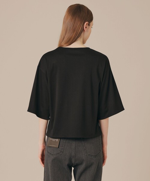 MACKINTOSH LONDON(マッキントッシュ ロンドン)の「【SUPER FINE LAB.】パウダーシュガーコットンTシャツ(Tシャツ/カットソー・レディース・ブルー系その他4/ブラック/ホワイト・38)」の9枚目の写真