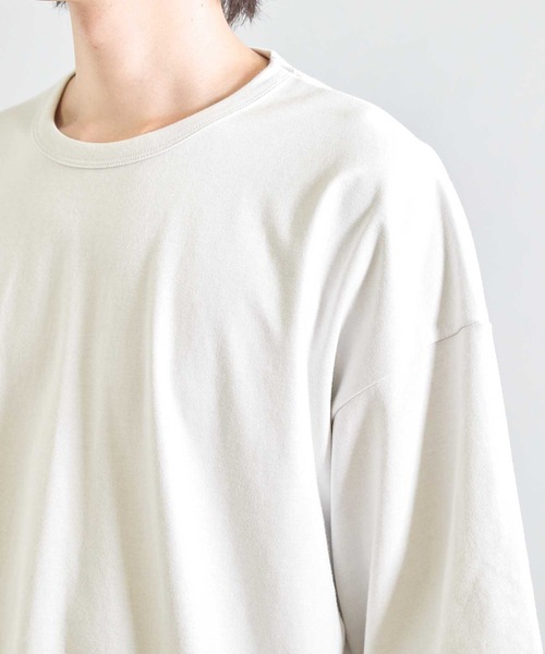 UNION STATION(ユニオンステーション)の「Wフェイス裏メッシュ5分袖T(Tシャツ/カットソー・メンズ・オフホワイト/ネイビー/グレー・L/M)」の7枚目の写真