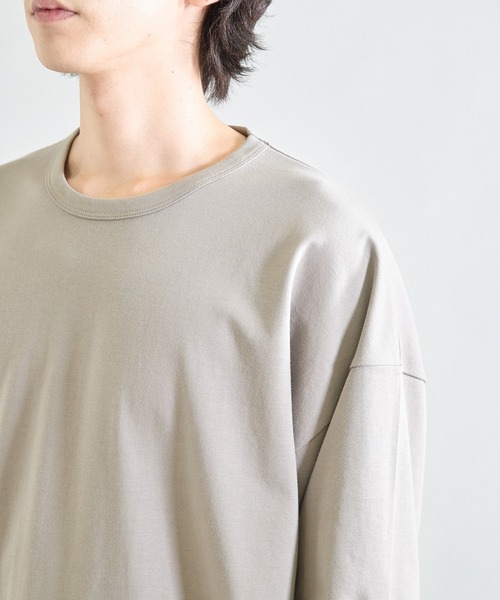 UNION STATION(ユニオンステーション)の「Wフェイス裏メッシュ5分袖T(Tシャツ/カットソー・メンズ・オフホワイト/ネイビー/グレー・L/M)」の14枚目の写真