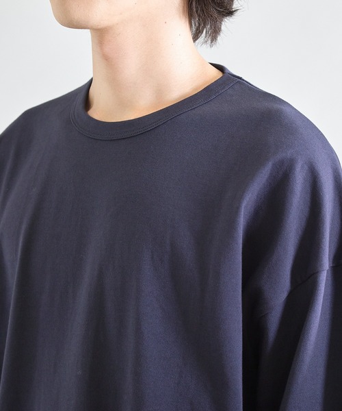 UNION STATION(ユニオンステーション)の「Wフェイス裏メッシュ5分袖T(Tシャツ/カットソー・メンズ・オフホワイト/ネイビー/グレー・L/M)」の21枚目の写真