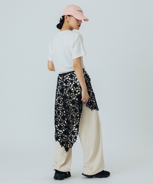 ROSE BUD（ローズバッド）の「LACE WRAP SKIRT（スカート・レディース・ホワイト/ブラック・ONE SIZE）」の16枚目の写真