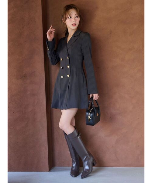 2WAYフィットアンドフレアジャケットワンピース（ワンピース