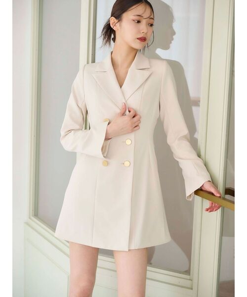 2WAYフィットアンドフレアジャケットワンピース（ワンピース
