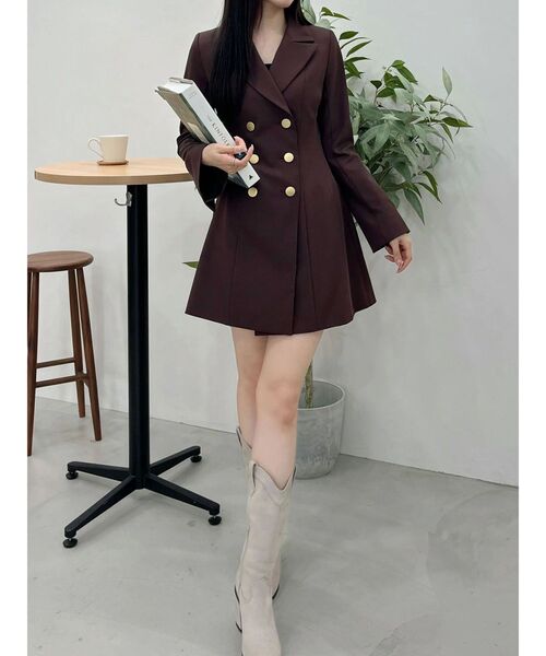 セール】2WAYフィットアンドフレアジャケットワンピース（ワンピース