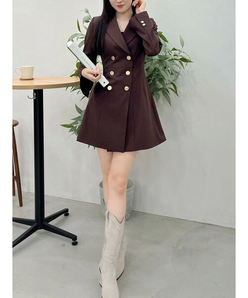 2WAYフィットアンドフレアジャケットワンピース（ワンピース