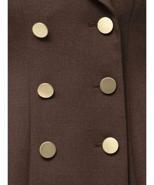 MERCURYDUO（マーキュリーデュオ）の「2WAYフィットアンドフレアジャケットワンピース（ワンピース・レディース・チャコールグレー/アイボリー/ライトグレー/ブラウン・SMALL/MEDIUM）」の6枚目の写真