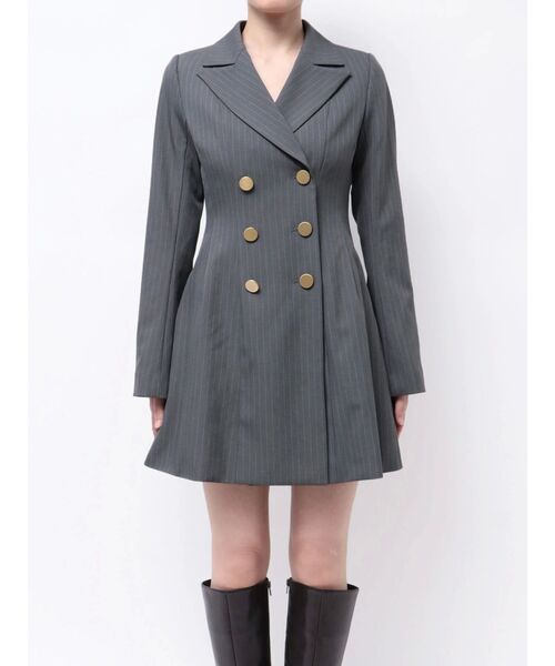 2WAYフィットアンドフレアジャケットワンピース（ワンピース