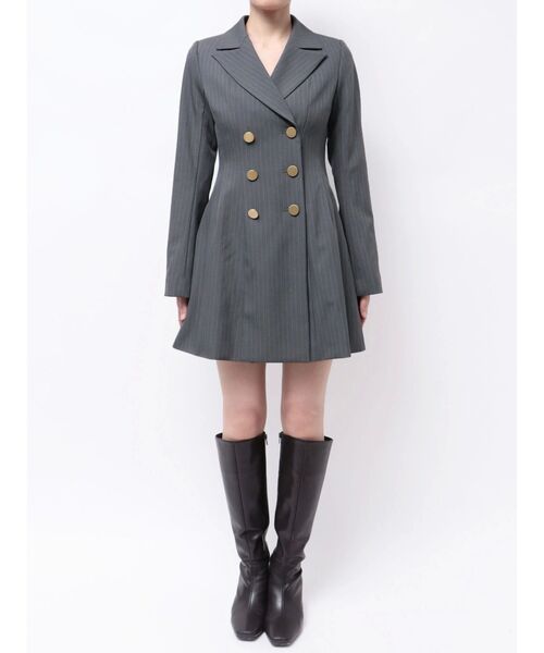 2WAYフィットアンドフレアジャケットワンピース（ワンピース