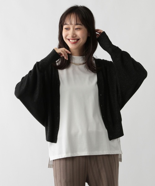 FOUND GOOD（ファウンドグッド）の「ナメラカラメドルマンCD（カーディガン/ボレロ・レディース・ブラック/グレー系2/ブルー系2/ベージュ・L/M/S）」の2枚目の写真