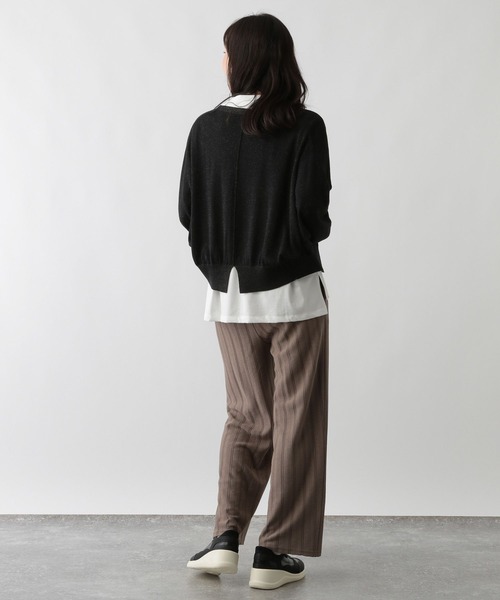 FOUND GOOD（ファウンドグッド）の「ナメラカラメドルマンCD（カーディガン/ボレロ・レディース・ブラック/グレー系2/ブルー系2/ベージュ・L/M/S）」の6枚目の写真