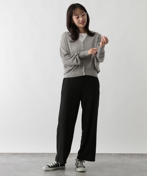 FOUND GOOD（ファウンドグッド）の「ナメラカラメドルマンCD（カーディガン/ボレロ・レディース・ブラック/グレー系2/ブルー系2/ベージュ・L/M/S）」の9枚目の写真