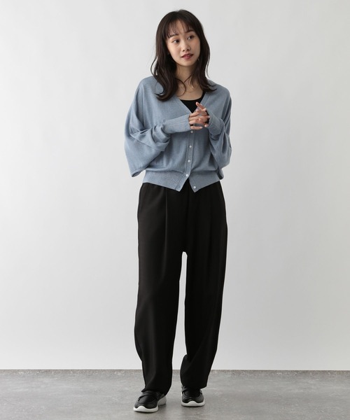 FOUND GOOD（ファウンドグッド）の「ナメラカラメドルマンCD（カーディガン/ボレロ・レディース・ブラック/グレー系2/ブルー系2/ベージュ・L/M/S）」の16枚目の写真