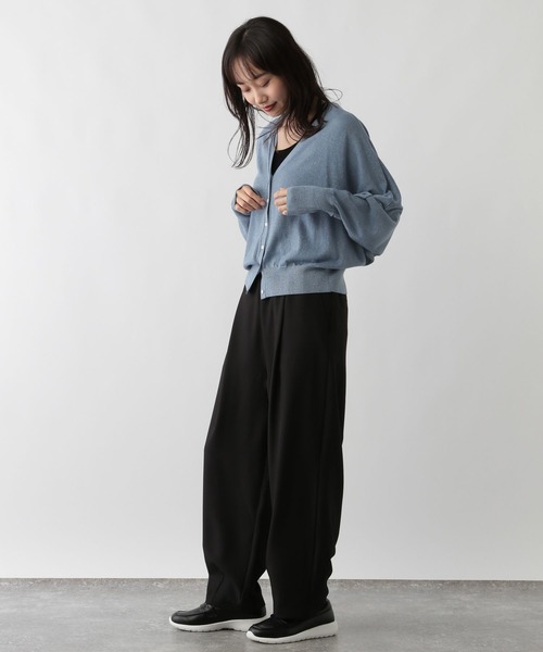 FOUND GOOD（ファウンドグッド）の「ナメラカラメドルマンCD（カーディガン/ボレロ・レディース・ブラック/グレー系2/ブルー系2/ベージュ・L/M/S）」の17枚目の写真