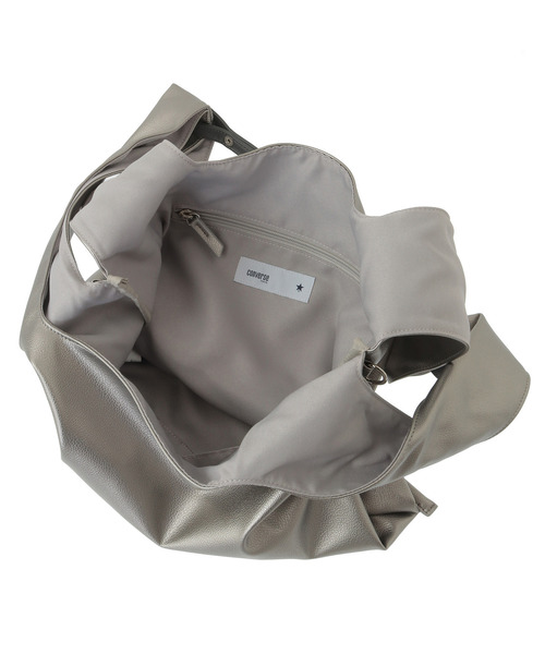 CONVERSE TOKYO（コンバーストウキョウ）の「2WAY LONG HANDLE METALLIC TOTE BAG（ショルダーバッグ・レディース・ブラウン/ブラック/シルバー・FREE）」の8枚目の写真