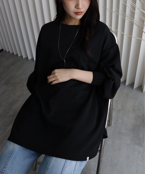 YENNA(イェンナ)の「ボリュームスリーブビックTシャツ(Tシャツ/カットソー・レディース・アイボリー/ブラック・FREE)」の20枚目の写真