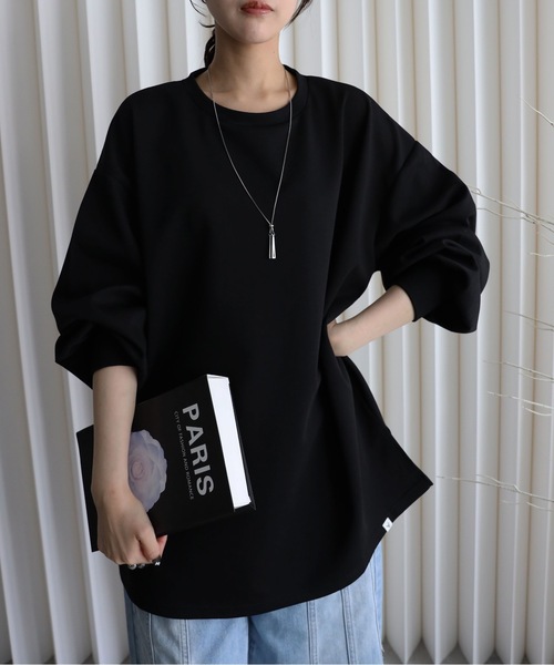 YENNA(イェンナ)の「ボリュームスリーブビックTシャツ(Tシャツ/カットソー・レディース・アイボリー/ブラック・FREE)」の21枚目の写真