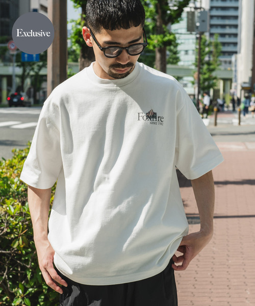 『別注』Foxfire×DOORS　焚火プリントTシャツ 別注』Foxfire×DOORS 焚火プリントTシャツ（Tシャツ/カットソー
