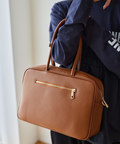 MILOS（ミロス）の「BARNYARDSTORM / MILOS(ミロス) / スクエアハンドルBAG（ハンドバッグ・レディース・ブラック/キャメル・FREE）」の12枚目の写真