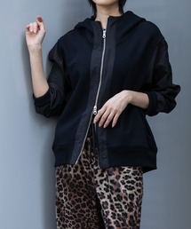 Munich | 裏毛×ナイロンジップアップフーディー(パーカー)