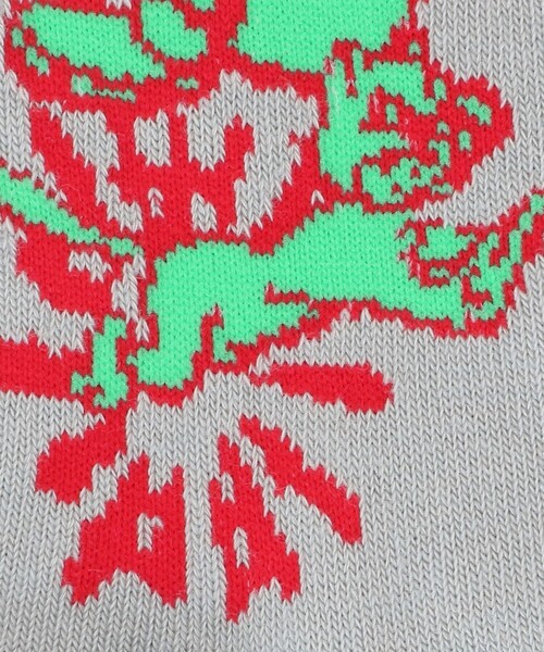 UNITED ARROWS & SONS（ユナイテッドアローズアンドサンズ）の「＜FlexibleVisual SPCE＞ Basic Socks CAT/ソックス（ソックス/靴下・メンズ・ライム/ライトグレー・FREE）」の4枚目の写真