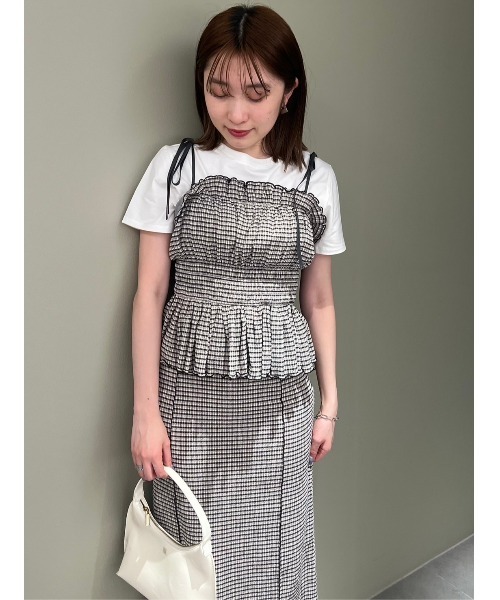レミたん♡　SNIDEL ブラウス&キャップ SNIDEL (期間限定40%OFF) snidel / スナイデル クロップド