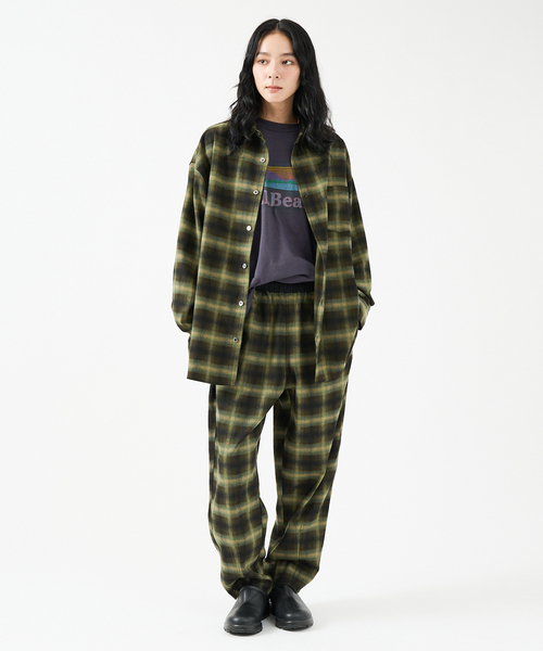 Revo.(レボ)の「【Revo.レボ】ルーズフィットオンブレーチェックイージーパンツ /グランジ/ユニセックス/セットアップ(その他パンツ・メンズ・ブルー/ブラウン/グリーン/パープル・M/L)」の17枚目の写真