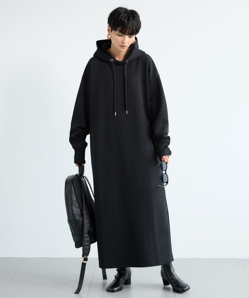 BARNYARDSTORM(バンヤードストーム)の「BARNYARDSTORM / ライトダンボールフーディーワンピース / マシンウォッシャブル【WEB限定】 パーカーワンピース(ワンピース・レディース・チャコールグレー/ブラック/グレー/ベージュ・FREE)」の19枚目の写真