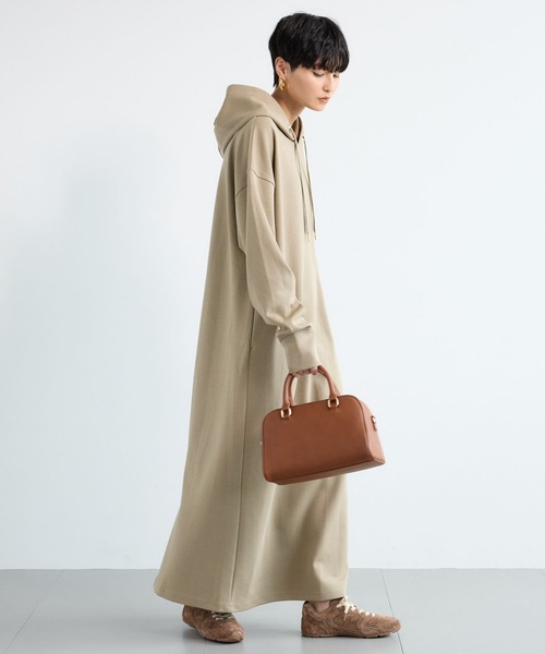 BARNYARDSTORM(バンヤードストーム)の「BARNYARDSTORM / ライトダンボールフーディーワンピース / マシンウォッシャブル【WEB限定】 パーカーワンピース(ワンピース・レディース・チャコールグレー/ブラック/グレー/ベージュ・FREE)」の22枚目の写真