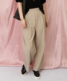 JETSET SOLO PLUS （ジェットセットソロプラス）の「【JETSET SOLO PLUS】無撚クロスワイドパンツ（その他パンツ）」